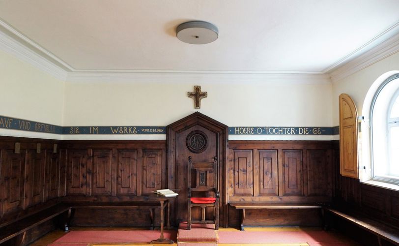 Una stanza all'interno del monastero